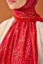 Riva Shawl Tencel Secret Garden Red - 5