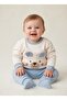 Baby Eared Pocketed Cotton Combed Sweatshirt Pants Set 9-12-18 Months - 2