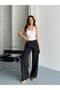 Stone Detailed Wide Leg Trousers