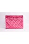 Satin Fabric Jewelry Organizer with 6 Pouches, 25x20x8 cm, Compact Storage for Travel (Pink) - 2