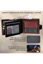 MORUCHA Mens RFID Blocking Real Soft Leather Passcase Wallet with Gift Box M75 Black/Brown - 2