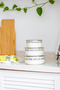 Set of 3 Leak-Proof Enamel Storage Containers with Vacuum Lids - 14-16-18 cm - 5