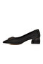 Black Suede Women's Heeled Shoes - 4