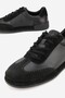 Men's Black Suede Genuine Natural Leather Sneaker Shoes - 3