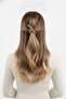 Brown Flower Figured Shiny Hair Clip Claw Clip Women's Accessory - 2