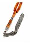 Certified Ore Invoice Signed Clamped Amber Silver Craftsmanship Illuminated Boxed Collectible Prayer Beads - 7