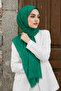 Vibrant Green Color Natural Bamboo Shawl – Hijab Shawl Lightweight, Breathable, Non-Slip Shawl Structure – Bamboo Shawl - 2
