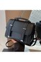 Women's Large Capacity Shoulder Bag, Ladies PU Leather Crossbody Bag Sling Bag Side Bag Carry Bag, Daily Commuter/Banquet/Party/Campus Handbag Tote Bags Clutch Bag Satchel Bags for Girls/Stude - 8