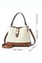 Women PU Shoulder Bucket Crossbody Sling Tote Handbag Large-Capacity Multi-Pocket - 6