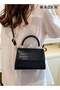 Women Crossbody Bag, Small Leather Satchel Bags, Simple Fashion Designer Top Handle Handbags - 3