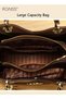 Women Stylish Handbag with Magnetic Snap and Zipper, Large Capacity Shoulder Bag - 4