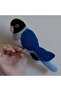 Amigurumi Knitted Toy Bird Parrot Sultan Paradise Blue