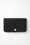 Genuine Leather Women'S/Men's Portfolio Double Handbag with Phone Compartment Black Lv910121