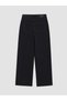 Özmarka New Season Black Wideleg Women's Jean Trousers - 6