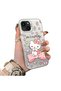 iPhone 15 Plus/14 Plus Compatible Hard Acrylic Back Silicone Edge Lens Protection Case