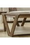 Kamile Hexagonal 4+1 Coffee Table Set - Cream/Walnut - Stylish Living Room Furniture - 6