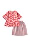 Muslin Skirted Tunic Set 5-12 Years Powder Pink - 3