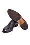 Black Color Laceless Genuine Leather Men's Shoes - 3