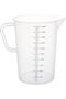 5000ml PP Plastic Measuring Jug – BPA-Free White Graduated Beaker Cup Pitcher withHandle