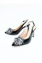 Women's Genuine Leather Shoes Black Patent Leather - 4