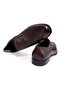 Brown Laceless Genuine Leather Men's Shoes - 2