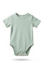 Baby Kids 100% Cotton Breathable Openwork Pajamas and Interlock Snap Fastener Bodysuit 3-Piece Set - 4