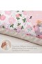 7.5 Tog Double Duvet Set, Soft Reversible Coverless Comforter Set with 2 Pillowcases, Pink - 6