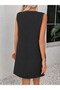 Women's sleeveless v-neck button-down mini dress - 5