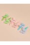 Girls Assorted Glitter Hair Clip Set (Pack Of 6)