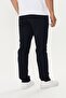 Large Size Cotton Men's Sweatpants Navy Blue 19261-L - 4
