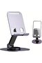 Foldable Metal Phone & Tablet Stand – Adjustable Desktop Holder for Mobile Phones & Tablets, Multi-Angle Aluminum Stand for Live Streaming, Video Calls, Office, Home & Bedside Use