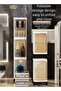4-Tier Narrow Storage Cabinet with Movable Wheels, Plastic, Adjustable Shelves, Anti-Tip - 2
