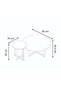 Mesa 2‑Piece Modern Wooden Coffee Table Set – Round Center Tables with Black Metal Legs and Side Table - 4