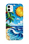 iPhone 11 Compatible Printed Transparent Phone Case |   Collection: Summer Beach Tropical
