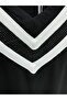 Plus Size V-Neck Stripe Detailed Short Sleeve Women's Double Suit with Tight Leg Pants - 4