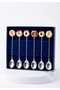 Cute Donut Design Colorful Tea and Coffee Spoon Set (6 Pieces) - Silver Color - 2
