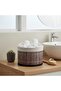 Avelune Store Round Bamboo Organizer and Storage Basket – Multi-Purpose Bathroom, Makeup, and Office Organizer - 2