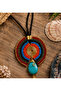Thaliora Bohemian Turquoise Natural Stone Handcrafted Women's Necklace - 3