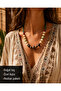 Caladra Bohemian Natural Stone and Ceramic Beads Handmade Design Necklace