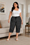 Women's Viscose Pocketless Battal Capri Relaxed Cut - Large Size - 3