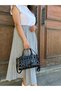 Women's New Season Stylish Crossbody & Shoulder Bag with Knitted Detail and Adjustable Strap Size: 26 X 17 cm - 3