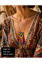 Azura Nomad Bohemian Handmade Beaded Feathered Long Necklace I Stylish Jewelry Accessory