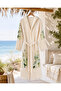 100% Cotton Premium Muslin Bathrobe - Standard Size Beach Robe - 5
