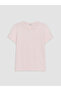 Lcw Everyday Pink Crew Neck Stoned Soft Touch Women's T-Shirt - 5