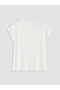 Lcw Everyday White Crew Neck Butterfly Embroidered Women's T-Shirt - 7