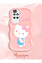 Redmi 10 2022 Compatible Case Camera Protector Pink Silicone Couple Phone Case Kitty Pattern - 2