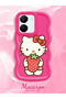 Vivo Y36 4g Compatible Case Camera Protector Red Silicone Couple Phone Case Kitty Pattern - 2