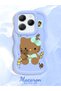 Infinix Hot 40 Compatible Case Camera Protector Blue Silicone Couple Phone Case Kitty Pattern - 2