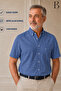 Relaxed Fit Classic Men's Dad Short Sleeve 100% Cotton Linen Shirt
