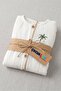 Baby Boy Barbatöz Muslin Fabric Palm Pattern Jumpsuit - 5